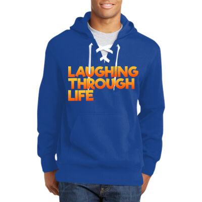 LTL - Lace Up Pullover Hooded Sweatshirt Thumbnail
